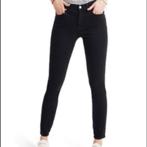 Madewell 9 inche black skinny jeans